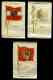 1910's Sovereign Silk Flag  - Lot (3) of ITALY (Sicily, Naples, Tuscany) [#