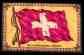 1910 Tobacco Felt FLAG Blanket - Switzerland (5-1/2 x 8)