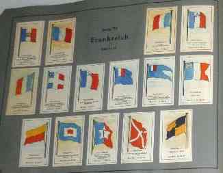 1929  'Wer nennt die Lander' FLAGS - Starter Set/Lot of (156) different Non-Sport cards value