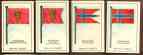 1929 'Wer nennt die Lander' NORWAY/NORWEGEN Flag cards -COMPLETE SET (14+1)