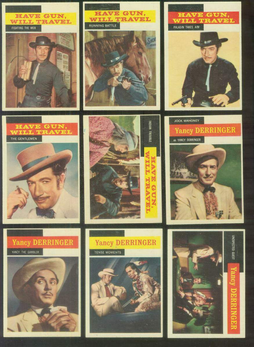 1958 Topps TV Westerns #29 HAVE GUN, WILL TRAVEL 'Running Battle' Non-Sport cards value