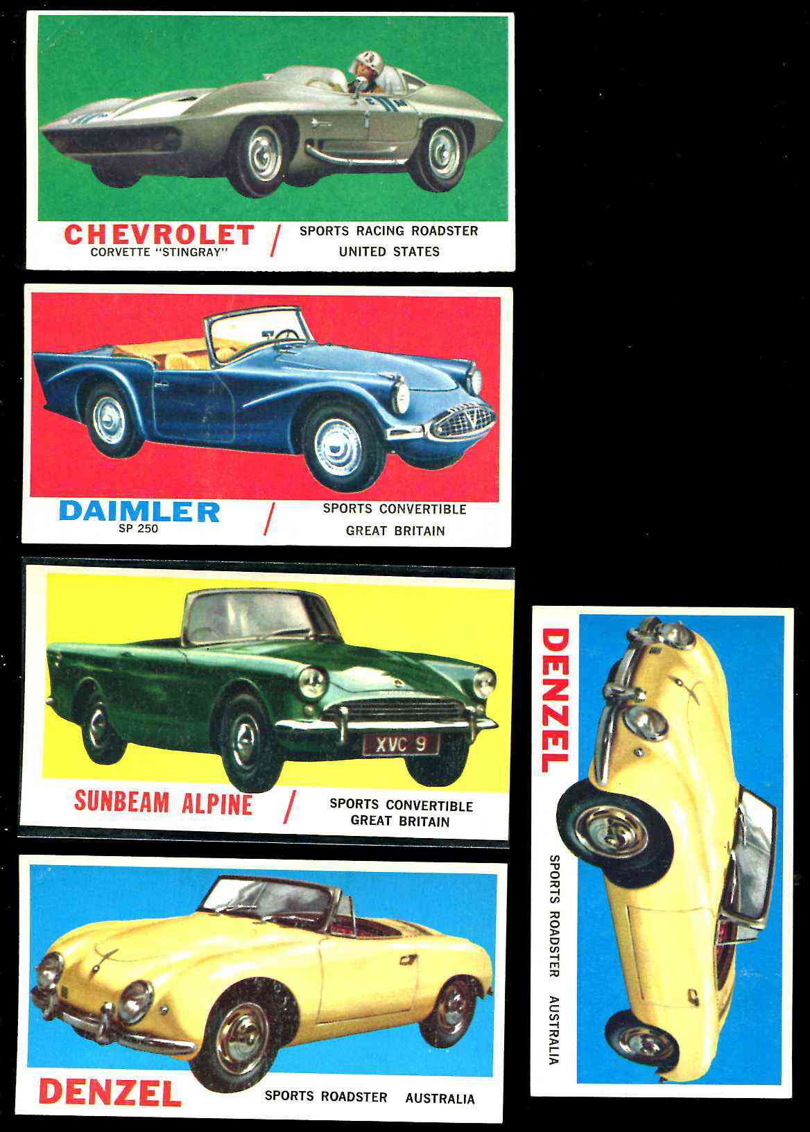 1961 Topps Sports Cars #38 Denzel (Australia) Non-Sport cards value