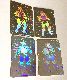 1991 NINJA TURTLES - Hologram insert Set of (4)