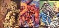 1996 Marvel ONSLAUGHT - PROMO/Preview 9-card Panel