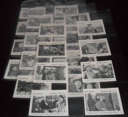 1955 Roy Rogers 'South of Caliente' - Blank-Back - COMPLETE SET (24 cards) Non-Sport cards value