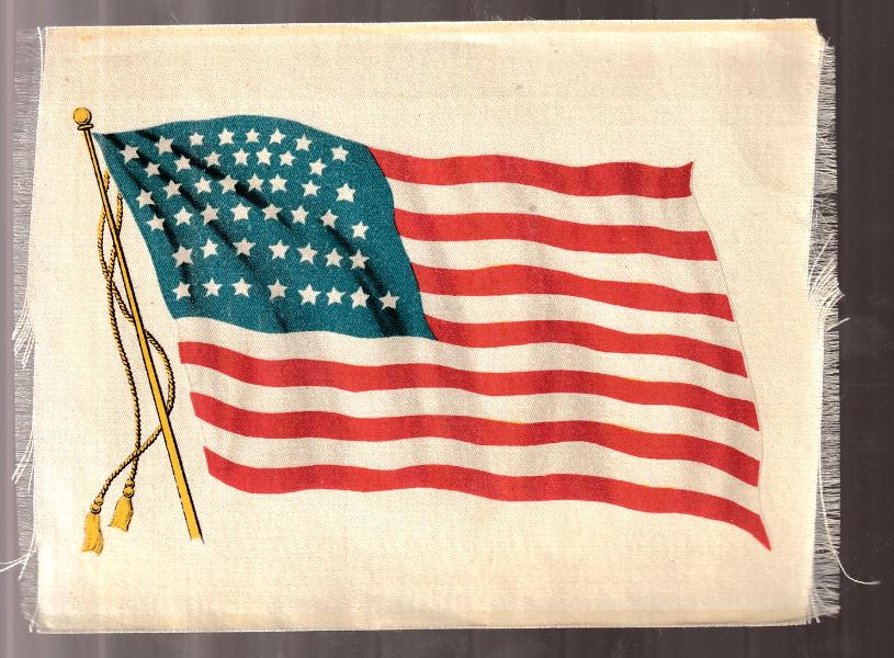 1910's Tobacco Silk Flag (6 x 4.75 in.) - UNITED STATES of AMERICA Non-Sport cards value