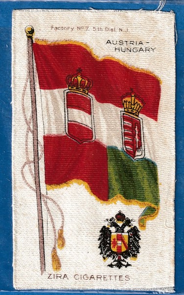1910's Tobacco Silk Flag (2.5x4.25 in.) - Austria-Hungary Non-Sport cards value