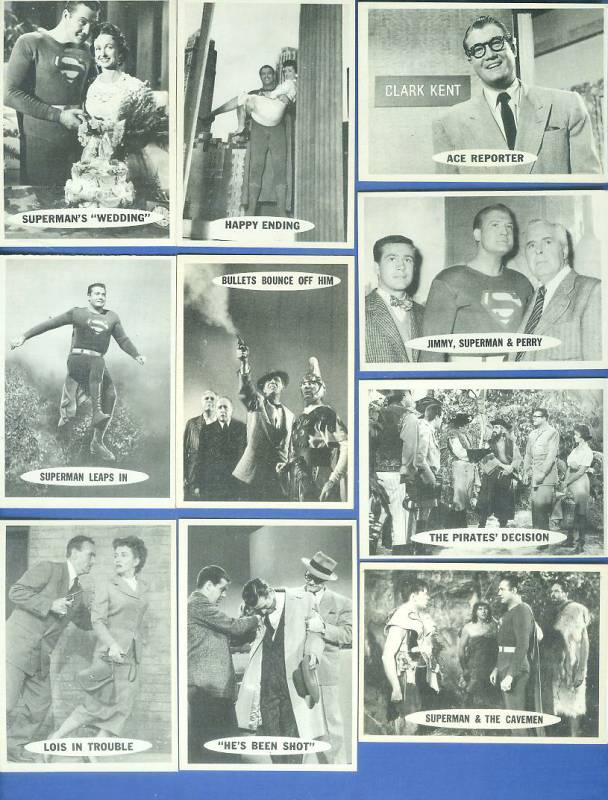 1966 Topps SUPERMAN  - Lot of (16) different Non-Sport cards value
