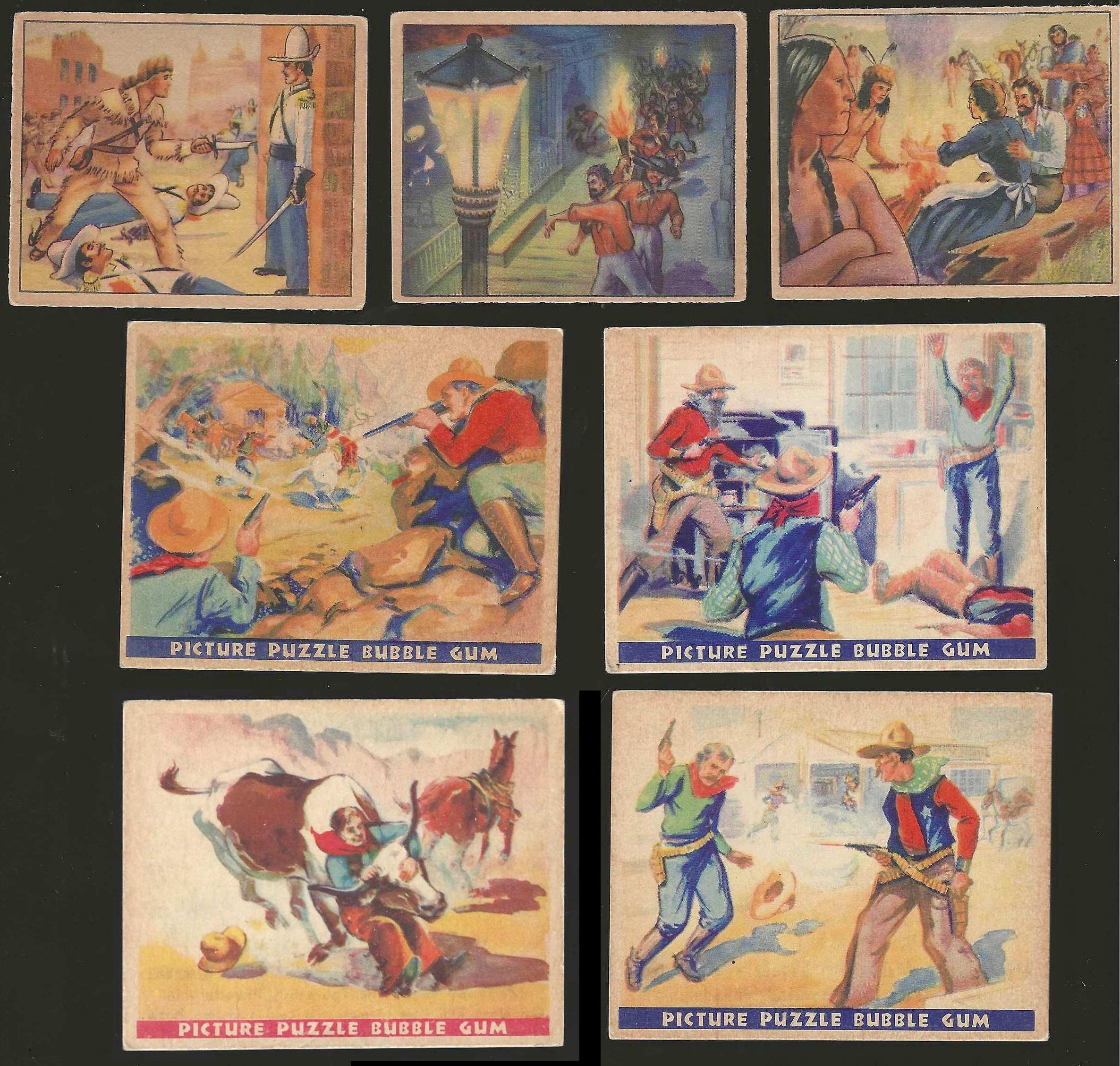 WW: 1937 -1949 Wild West - Lot of (7) different Non-Sport cards value