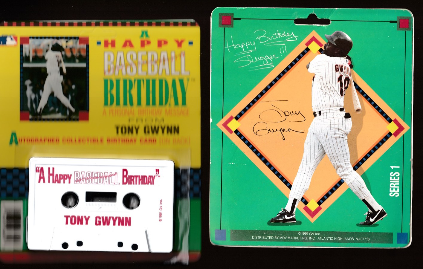 Tony Gwynn - 1991 BIRTHDAY GREETING [White][GV Inc.] *** RARE ***  cards value