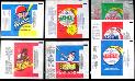 OPC:  1982-1986 OPC/O-Pee-Chee Baseball WRAPPERS - Lot of (5)