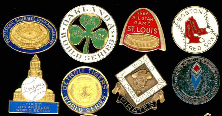 1975 Boston RED SOX WORLD SERIES Press Pin  cards value