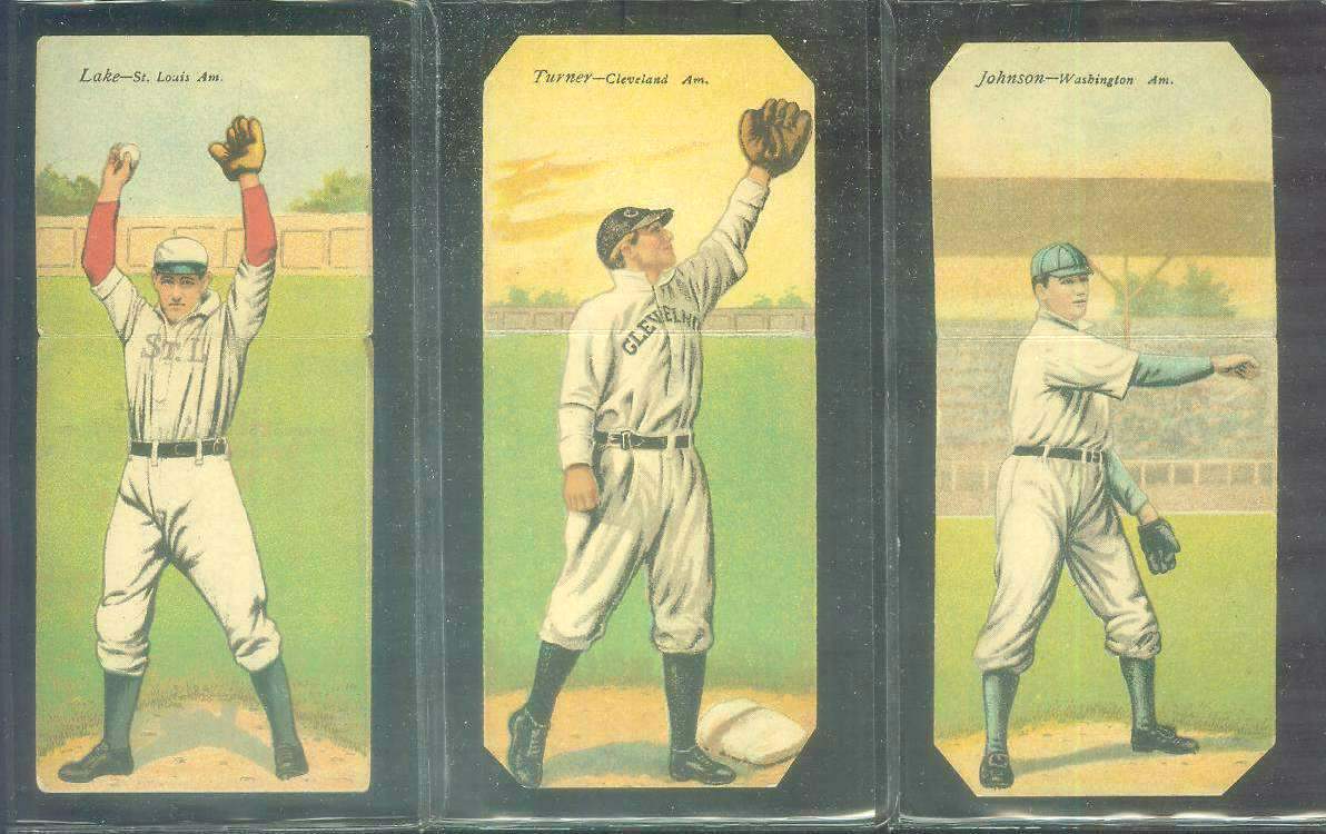 1911 Mecca Double Folders T201 #xx Walter Johnson/Charles Street (Senators)  cards value