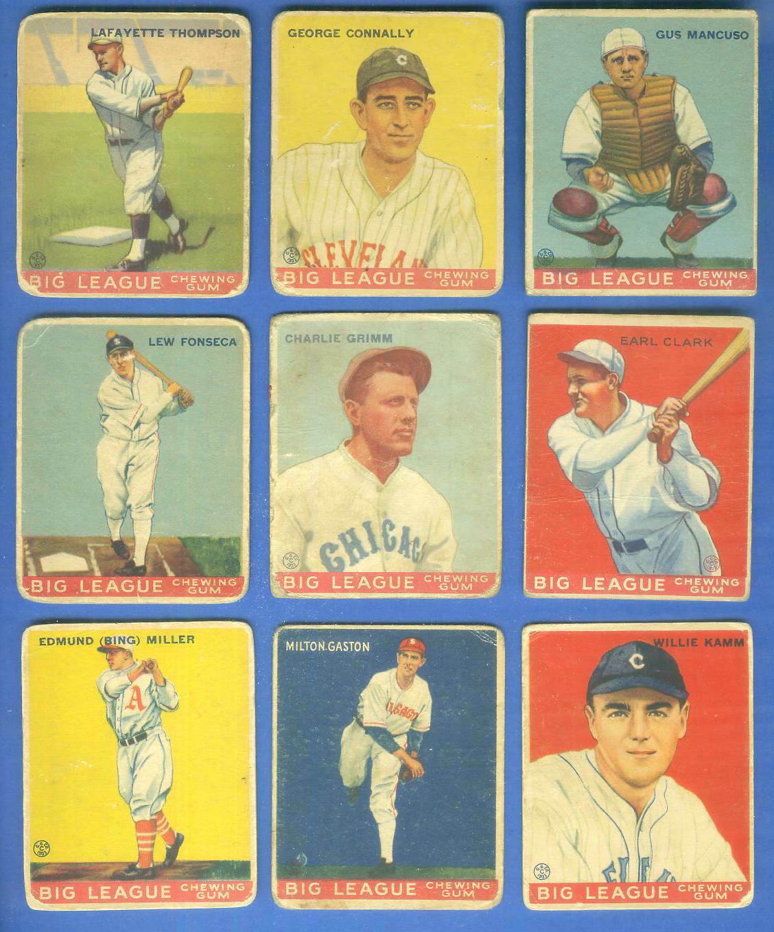 1933 Goudey # 13 Lafayette 'Fresco' Thompson (Brooklyn Dodgers)  cards value