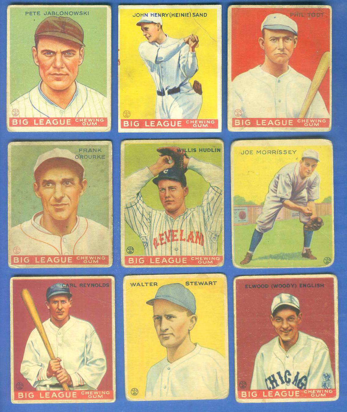 1933 Goudey # 96 Willis Hudlin  cards value