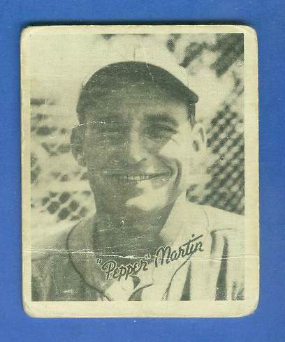 1936 Goudey B/W #21 Pepper Martin (Cardinals)  cards value