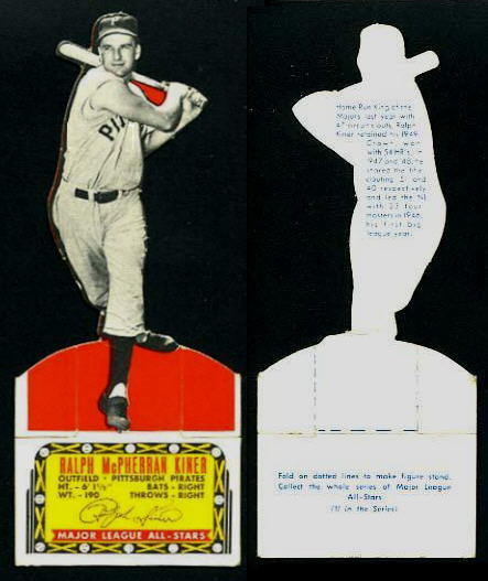 1951 Topps Current All-Stars - Ralph Kiner (Pirates)  cards value