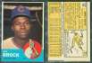 1963 Topps WRONG-BACK #472 Lou Brock (Cubs)