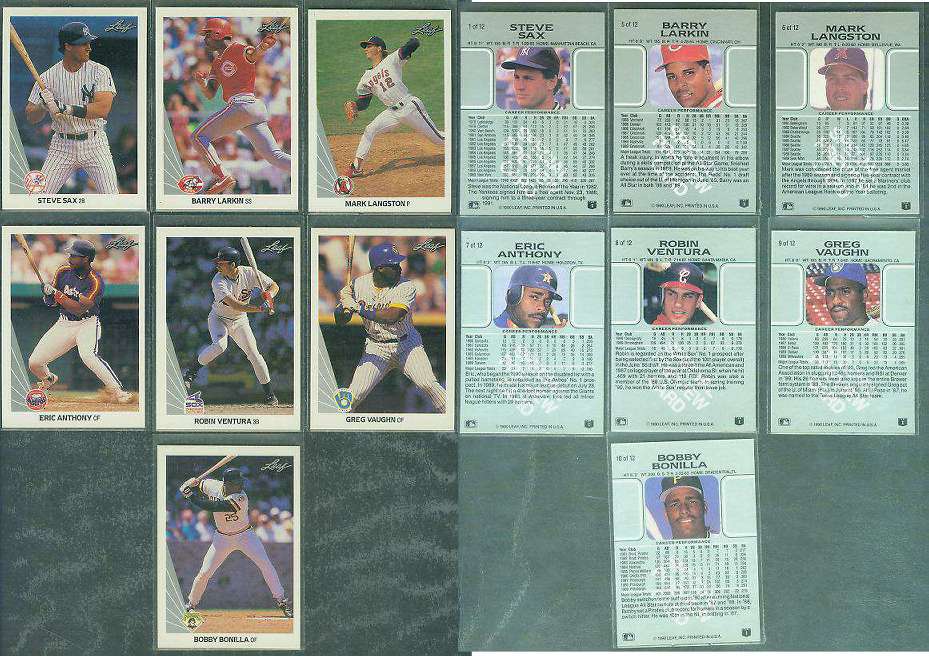 #.3 Dennis Eckersley - 1990 Leaf PREVIEW/PROMO (A's)  cards value