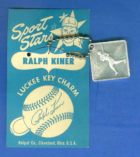 1954 LUCKEE KEY CHARM - Ralph Kiner  cards value