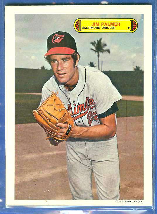 1974 Topps PUZZLE PROOF - JIM PALMER (Orioles)  cards value