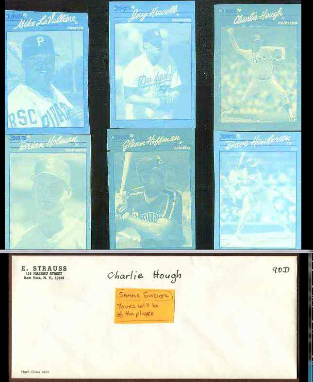 1990 Glenn Hoffman - 1990 Donruss RARE Blue Color Paper PROOF (Angels)  cards value