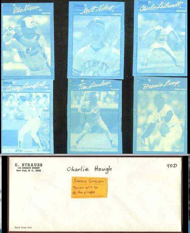1990 Dennis Lamp - 1990 Donruss RARE Blue Color Paper PROOF (Red Sox)  cards value