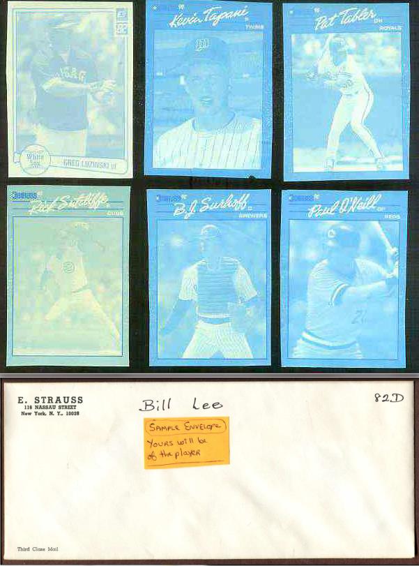 1982 Greg Luzinski - 1982 Donruss RARE Blue Color Paper PROOF (White Sox)  cards value