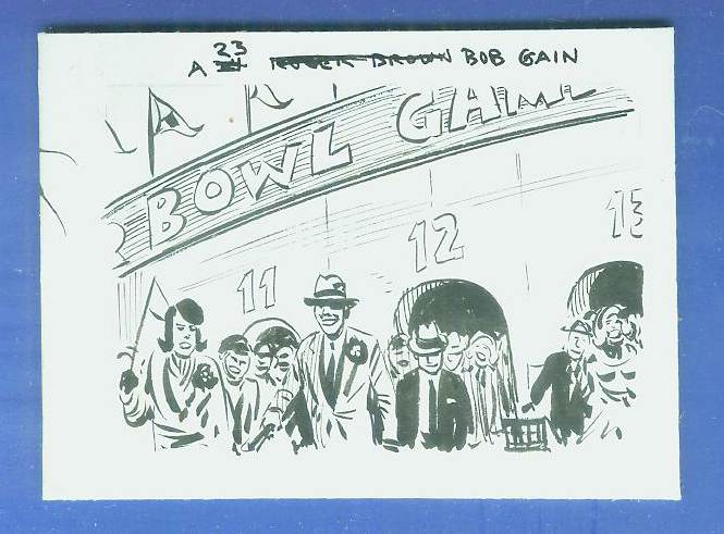 1963 Topps FB #130 Bob Gain ORIGINAL ARTWORK  cards value