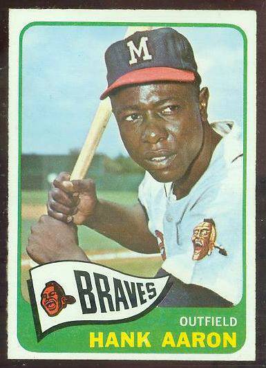 1965 O-Pee-Chee/OPC #170 Hank Aaron [#a] (Braves)  cards value