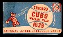 1939 Chicago CUBS NL Pocket Schedule (WBBM radio)