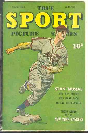1944 True Sport #2-7 Comic Book - Features Stan Musial + NY Yankees  cards value