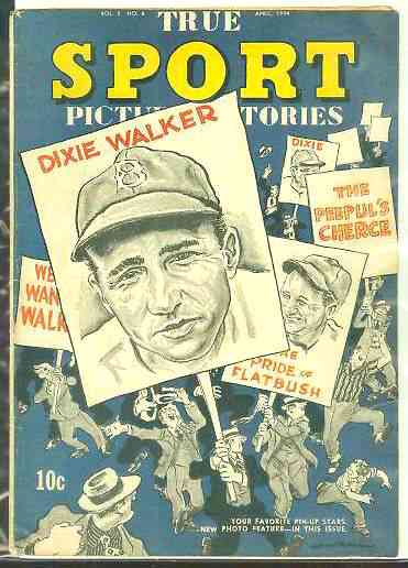 1944 True Sport #2-6 Comic Book - Featuring Dixie Walker (Dodgers)  cards value