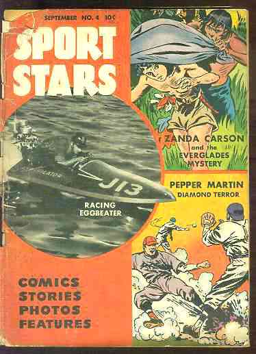 1948 Sport Stars #4 Comic Book (color) / Magazine (b/w) (58 pages)  cards value