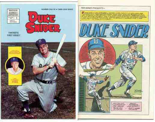 Duke Snider - 1992 COMIC BOOK #1 - LOT of (10) 'Fantastic First Issues!!'  cards value