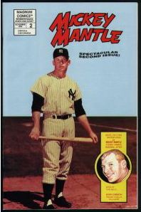 MICKEY MANTLE - 1992 COMIC BOOK #2 - Lot (10) 'Spectacular Second Issues'  cards value