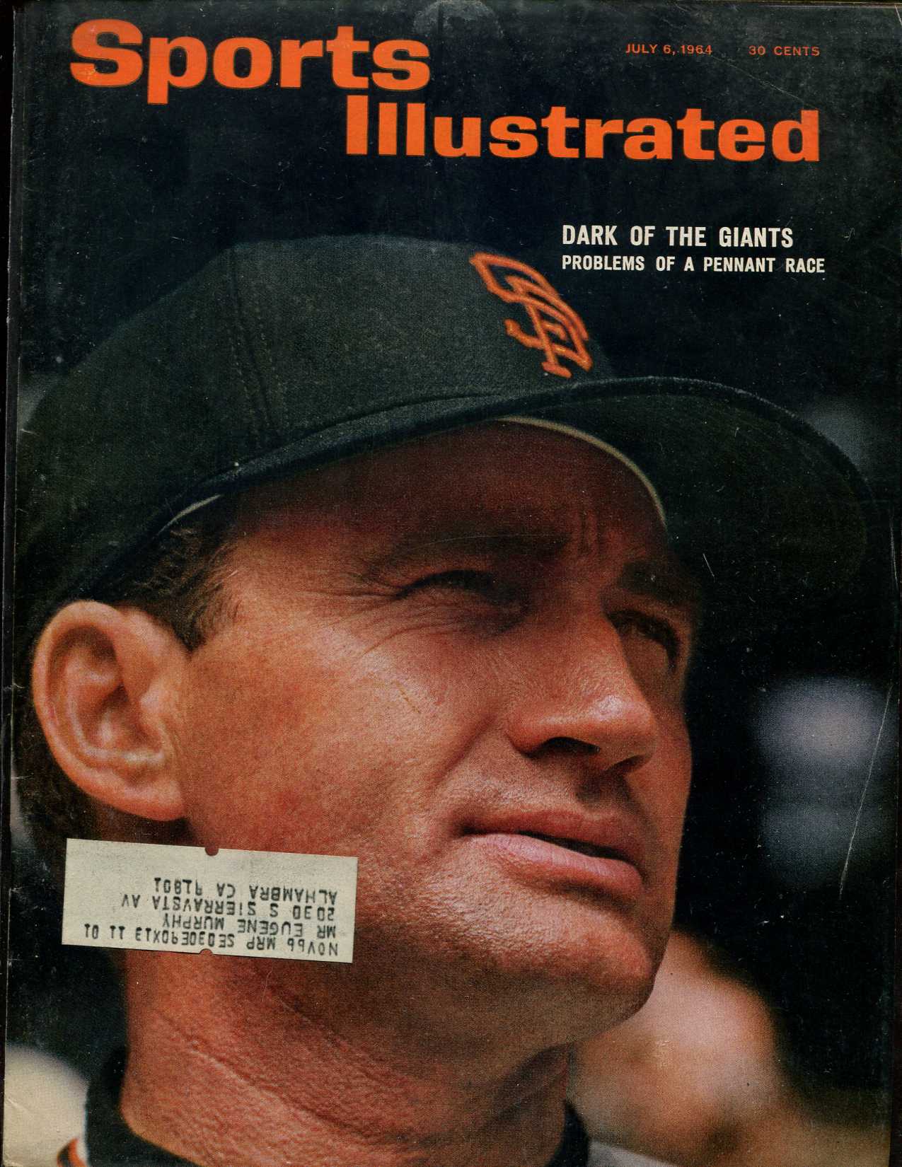 Sports Illustrated (1964/07/06) - Al Dark cover  cards value