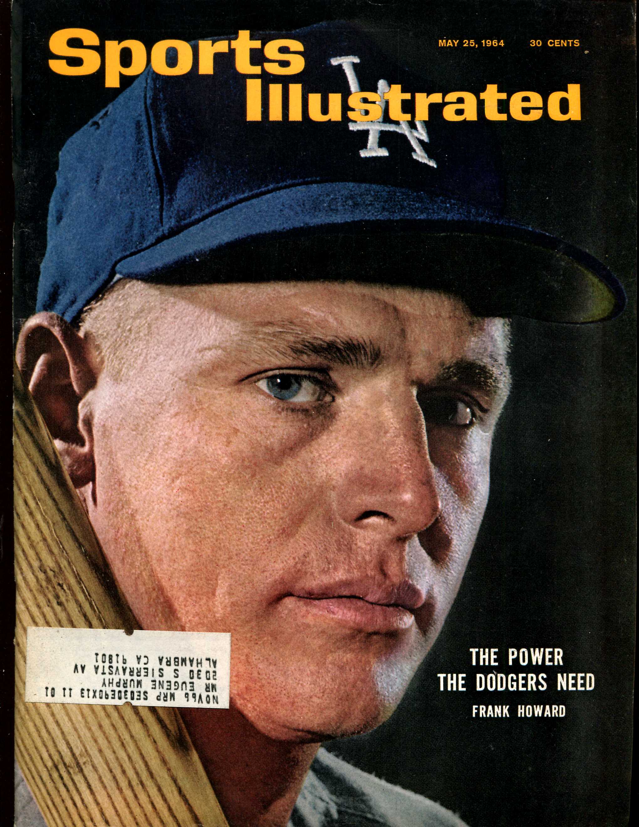 Sports Illustrated (1964/05/25) - Frank Howard cover (Dodgers)  cards value