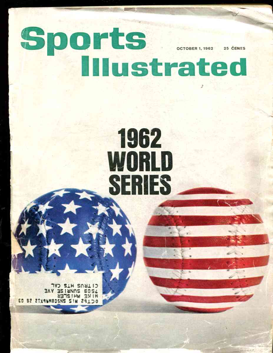 Sports Illustrated (1962/10/01) - WORLD SERIES preview issue  cards value
