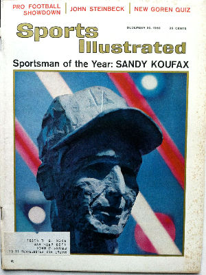 Sports Illustrated (1965/12/20) - SANDY KOUFAX - Sportsman of the Year  cards value