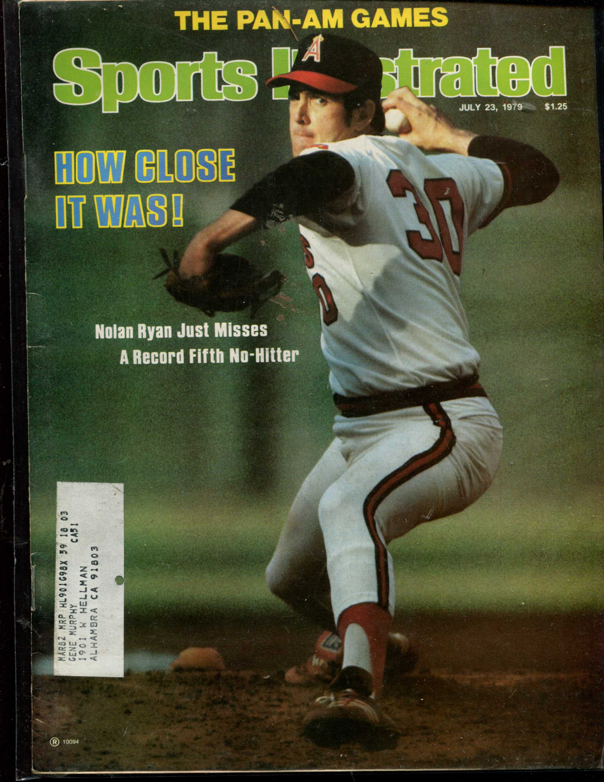 Sports Illustrated (1979/07/23) - NOLAN RYAN cover (Angels)  cards value