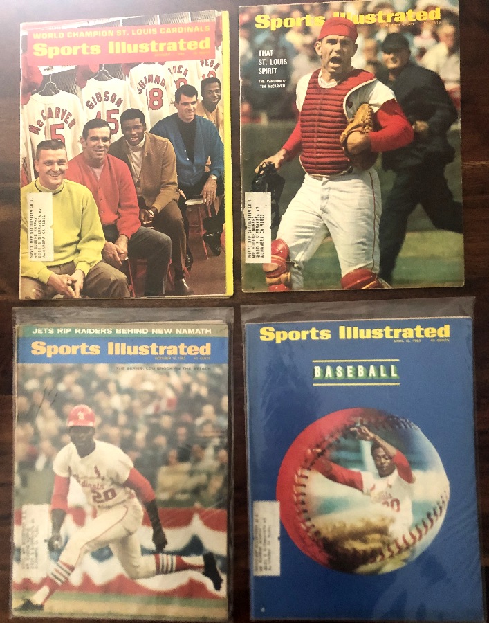 Cardinals - Sports Illustrated (1967-1968) - Lot of (4)  cards value