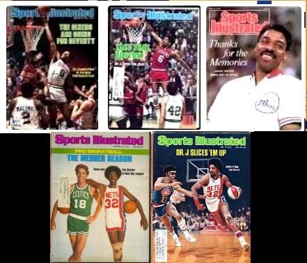 Juluis Erving - Sports Illustrated - Lot of (5) different w/FIRST COVER  cards value