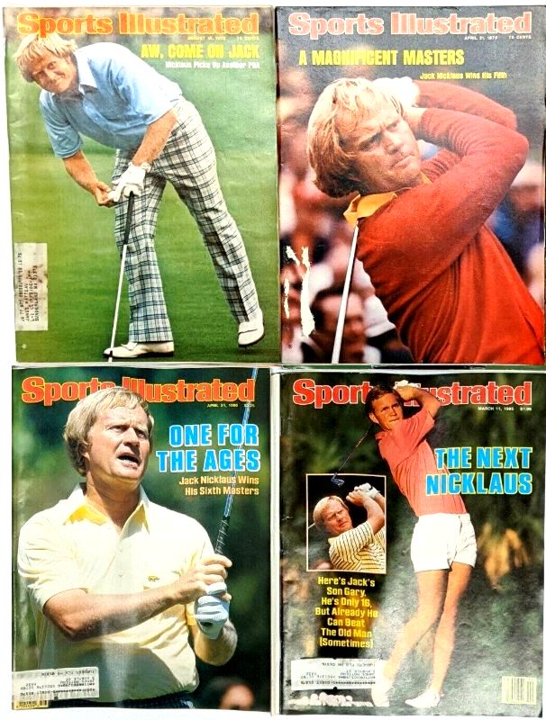 Jack Nicklaus [Golf] - Sports Illustrated (1971-86) - Lot of (7) different  cards value