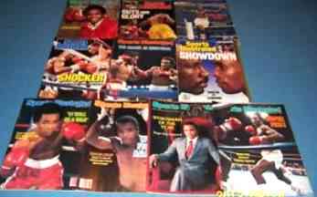 Boxing - Sports Illustrated - Lot (9) -All Sugar Ray Leonard/Hagler/Duran  cards value