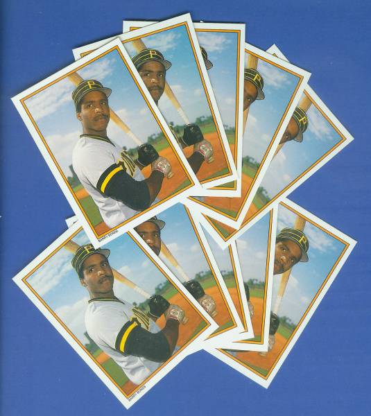 Barry Bonds - 1987 Topps GLOSSY Send-Ins #30 - LOT of (10) ROOKIES(Pirates)  cards value
