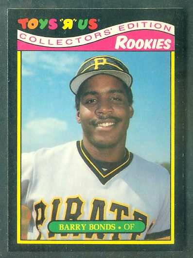 Barry Bonds - 1987 Toys 'R' Us #4 ROOKIE  cards value