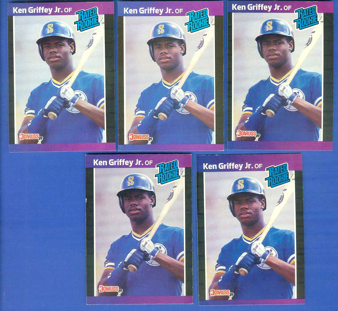 Ken Griffey Jr - 1989 Donruss #33 ROOKIE - Lot of (10) (Mariners)  cards value