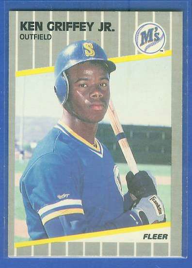 Ken Griffey Jr - 1989 Fleer #548 ROOKIE (Mariners)  cards value