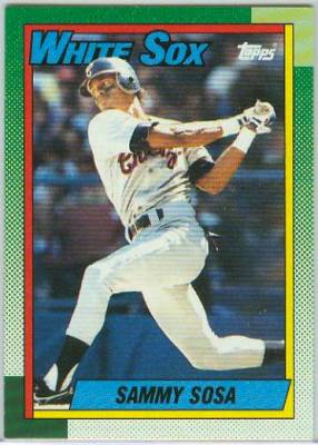 Sammy Sosa - 1990 Score #558 ROOKIE - Lot of (25) (White Sox)  cards value
